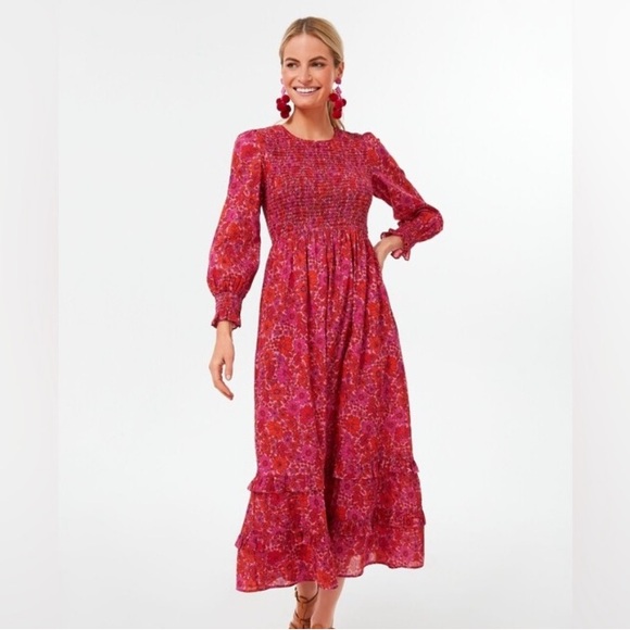 Tuckernuck Dresses & Skirts - NWOT Tuckernuck Vintage Poppy Isabel Pink City Prints Dress Size Medium